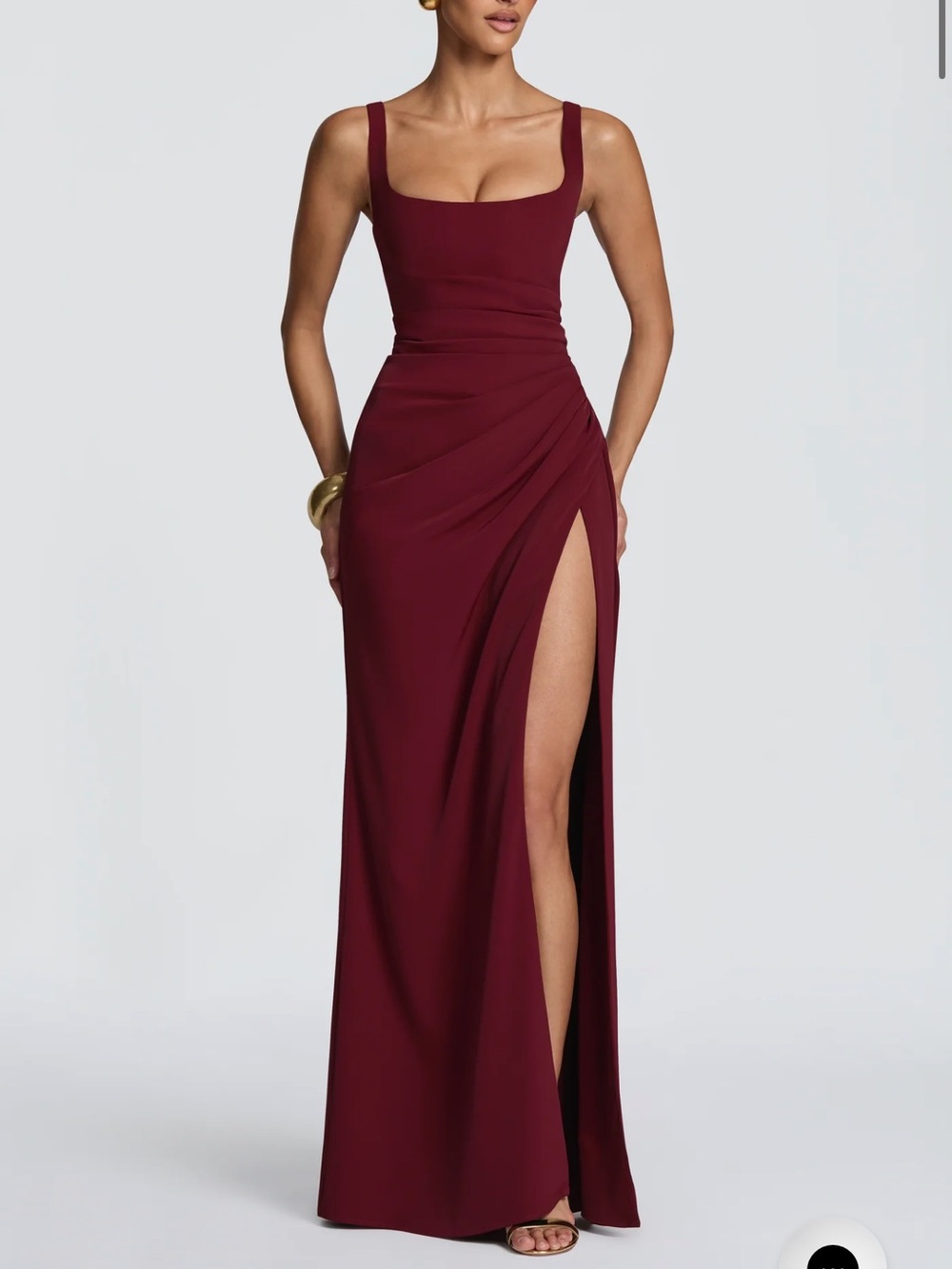 Baby Boo LALEH MAXI DRESS - CHERRY LACQUER
